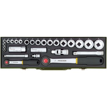 Профессиональный набор инструмента на 1/2“ и 1/4“, 27шт. PROXXON