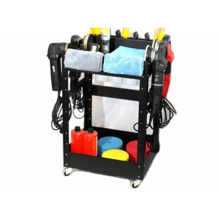 Тележка POKA PREMIUM для студии детейлинга 2 полки 