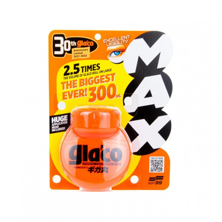 Антидощ для скла ювілейна версія Glaco Roll On Max Anniversary Edition