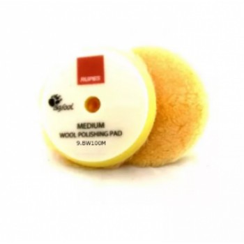 КРУГ ПОЛІРУВАЛЬНИЙ З ХУТРА RUPES 80/90 ММ WOOL POLISHING PAD MEDIUM