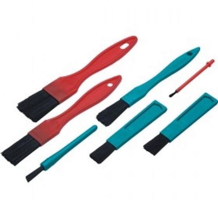 Набір з семи м'яких пензликів Vikan для очищення деталей