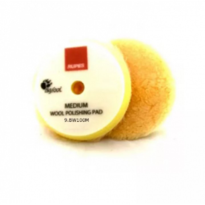 КРУГ ПОЛІРУВАЛЬНИЙ З ХУТРА RUPES 150/170 ММ WOOL POLISHING PAD MEDIUM