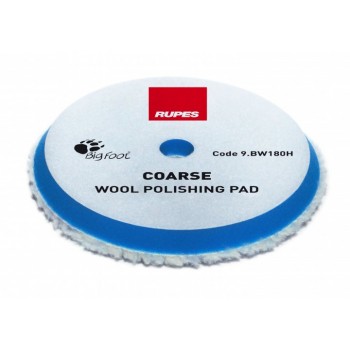 КРУГ ПОЛІРУВАЛЬНИЙ З ХУТРА RUPES 150/170 ММ WOOL POLISHING PAD COARSE  ЖОРСТКИЙ
