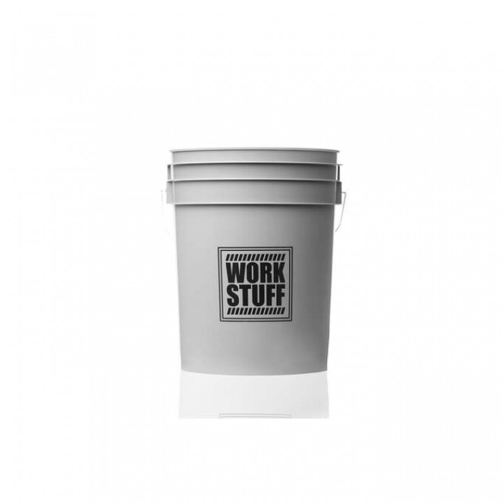 Ведро для мойки автомобилей 20 литров серое WORK STUFF