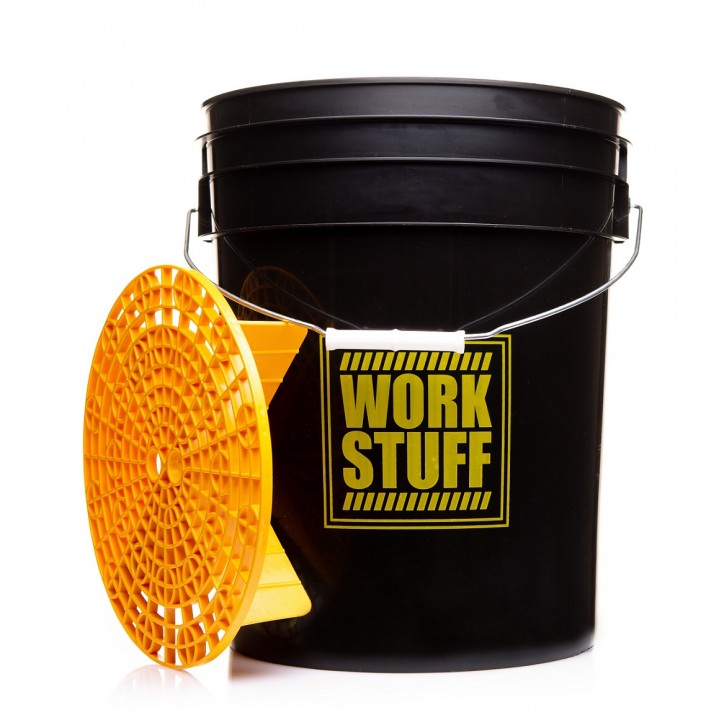 ВЕДРО ДЛЯ МОЙКИ АВТОМОБИЛЕЙ C СЕПАРАТОРОМ 20 ЛИТРОВ ЧЕРНОЕ WORK STUFF