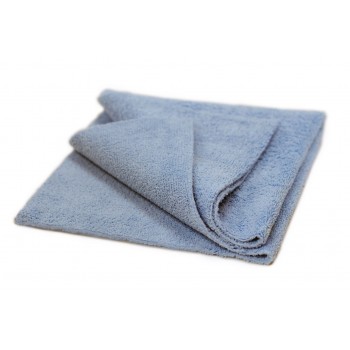 Микрофибровая салфетка неоверлочная голубая 40 × 40 см