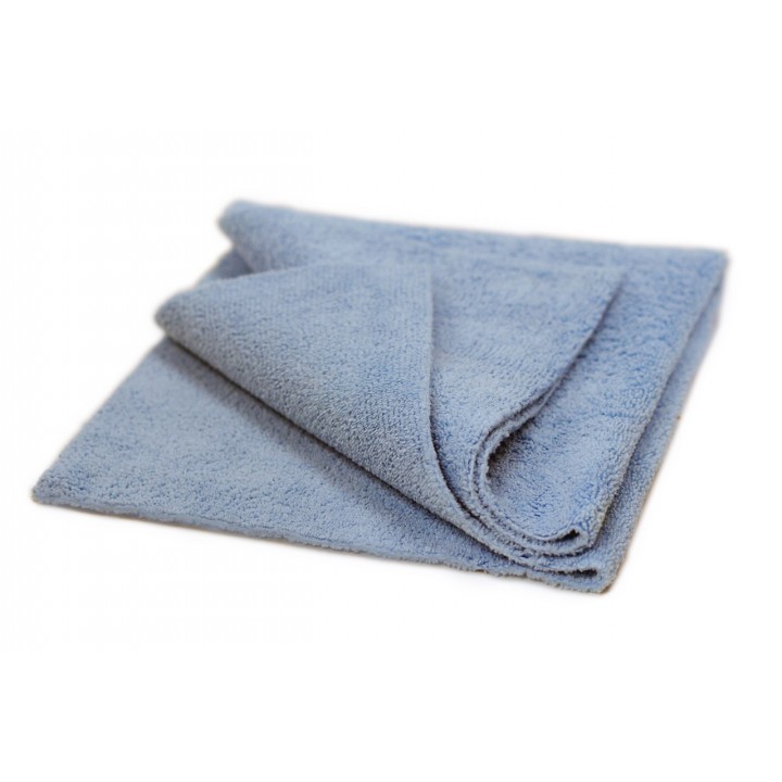 Микрофибровая салфетка неоверлочная голубая 40 × 40 см
